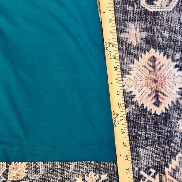 Lolë Teal Wrap Racer Back Casual Dress Women’s Size Medium - Picture 9 of 9